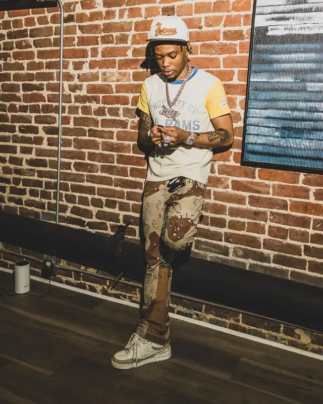Lil Migo outfit in Gallery Dept., Louis Vuitton, and Goyard, 2023