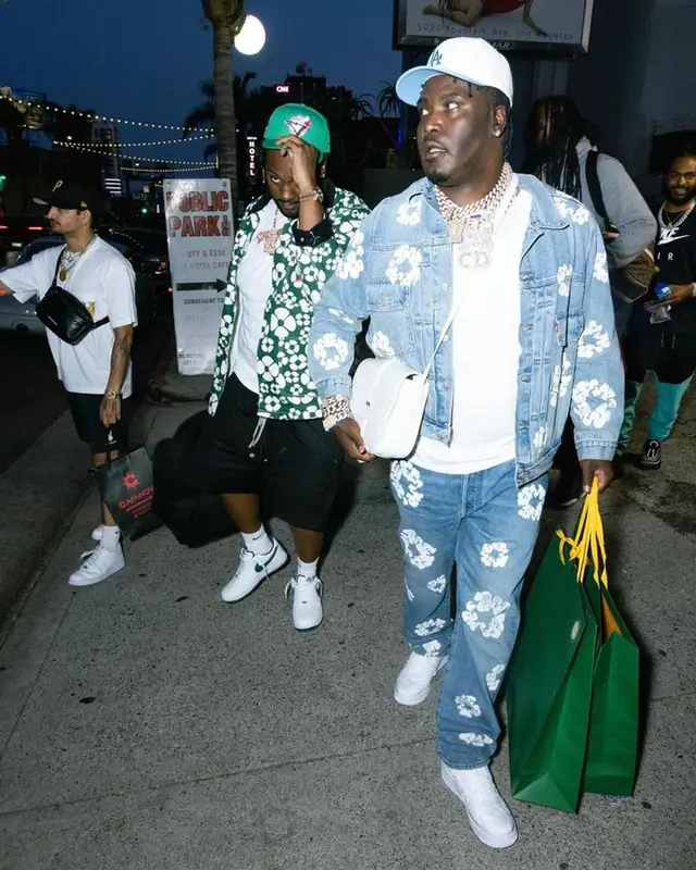 Peezy outfit in Carhartt, New Era, and Marni, 2023