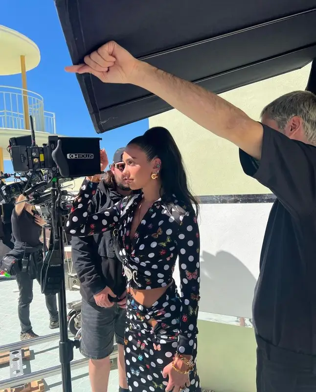 Dua Lipa outfit in Versace, 2023