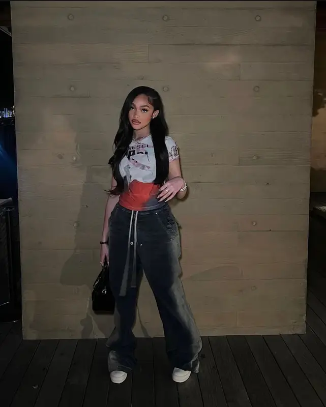 Jodie Woods outfit in Diesel, Rick Owens, and Givenchy, 2023
