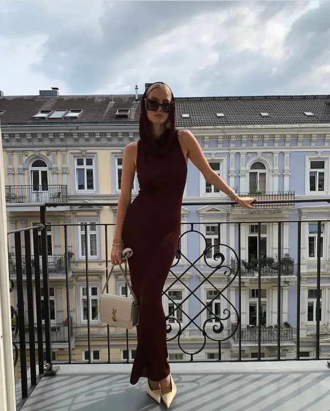 Leonie Hanne outfit in Saint Laurent, 2023