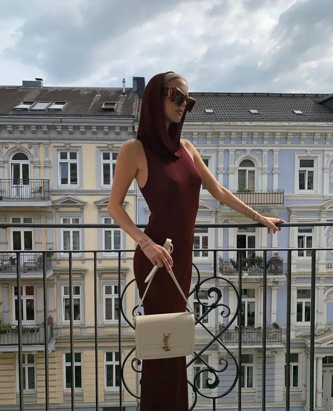 Leonie Hanne outfit in Saint Laurent, 2023