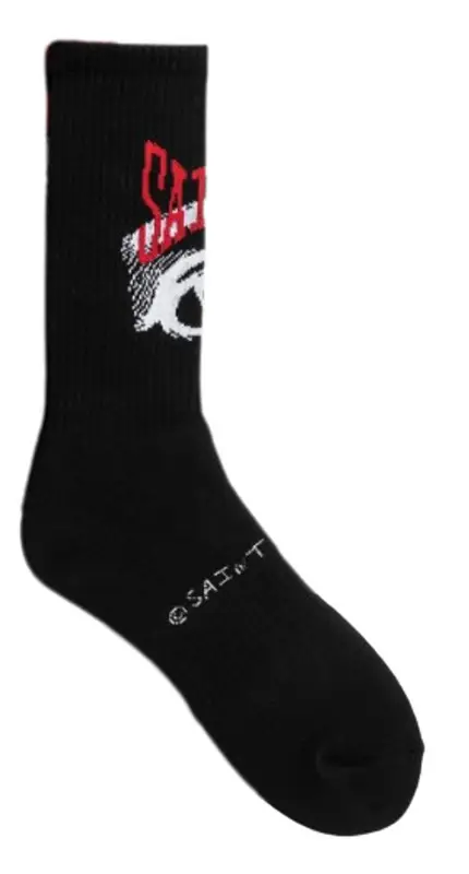 Saint Michael Black Eye Socks $58