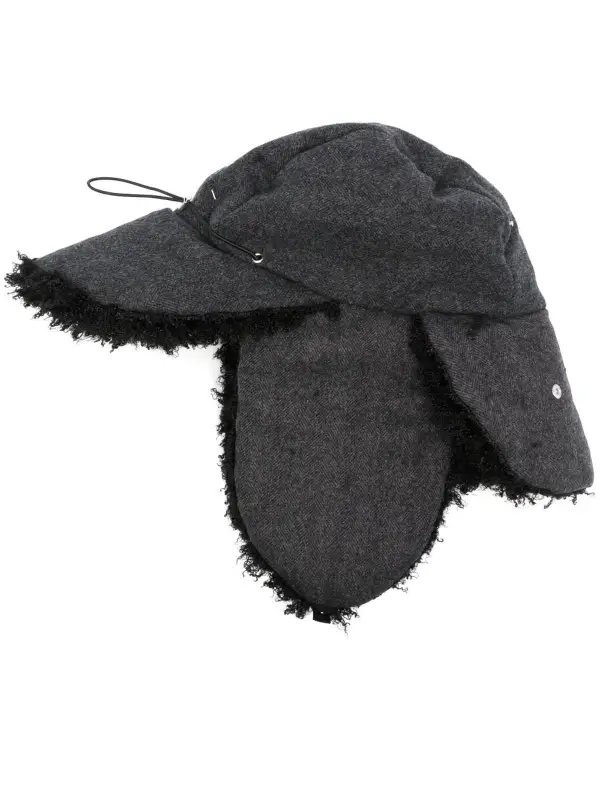 Maison Margiela Faux-fur Lined Trapper Hat In Black $985