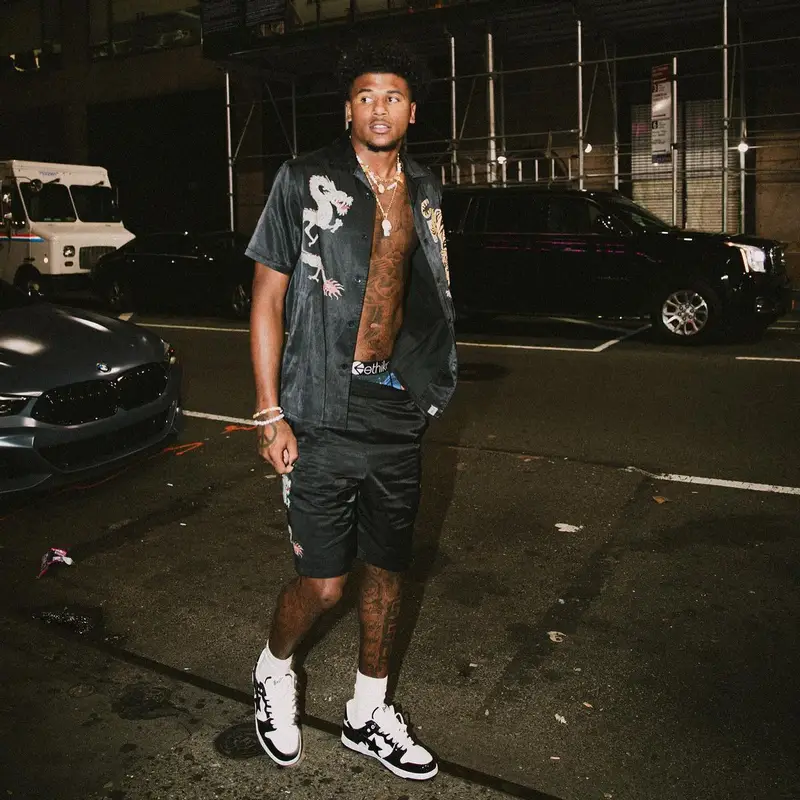 Jalen Green outfit in Bape, 2023
