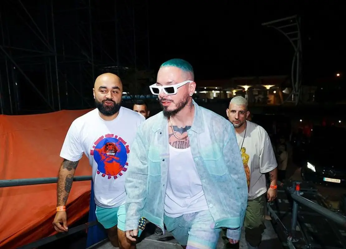 J Balvin outfit in Louis Vuitton and Prada, 2023