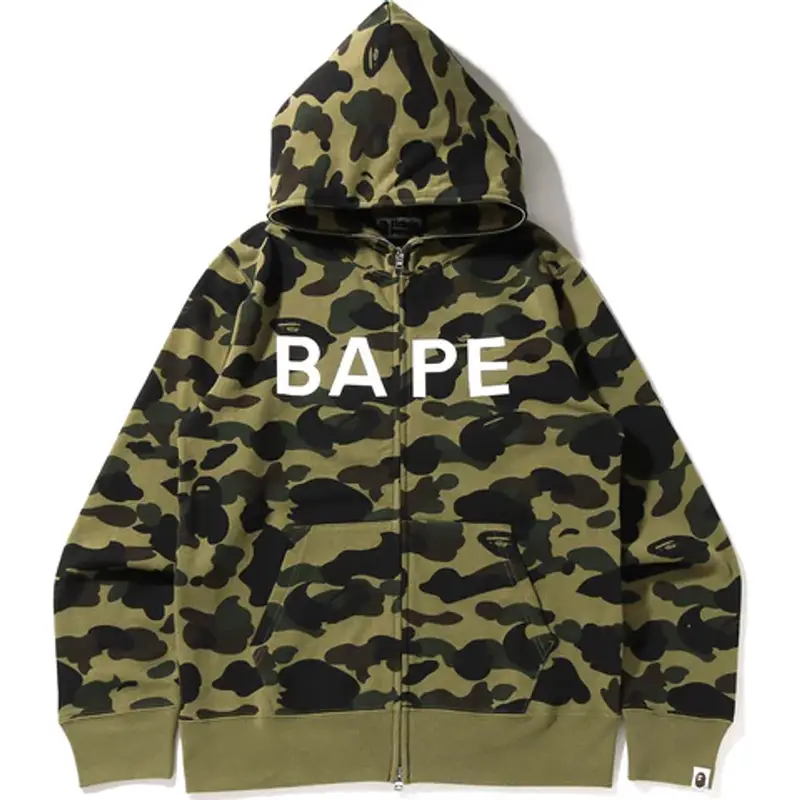 Bape 1st Camo Full Zip Hoodie $399
