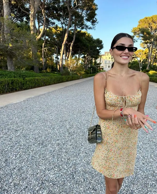 Hande Erchel outfit in Saint Laurent and Miu Miu, 2023