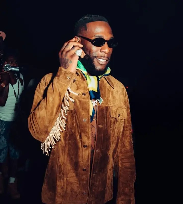Burna Boy outfit in Celine, 2023