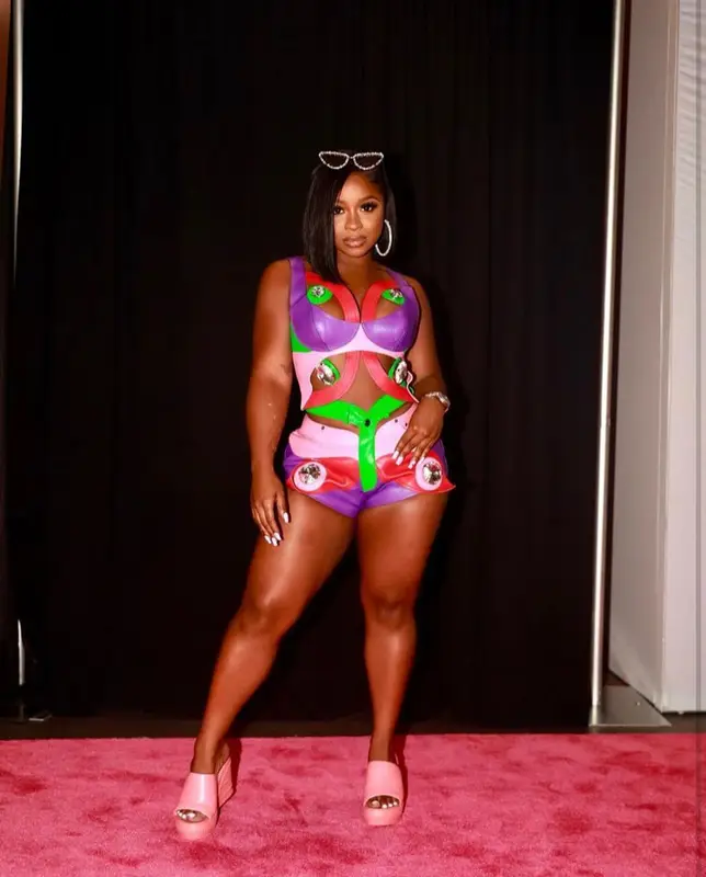 Reginae Carter outfit in Area, Dior, and Fendi, 2023