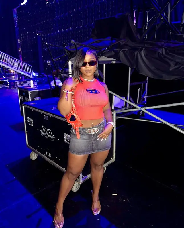 Reginae Carter outfit in Diesel and Balenciaga, 2023