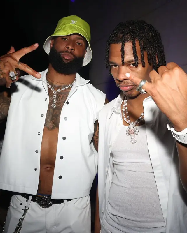 Odell Beckham Jr outfit in Chrome Hearts, Jacques Marie Mage, and Louis Vuitton, 2023