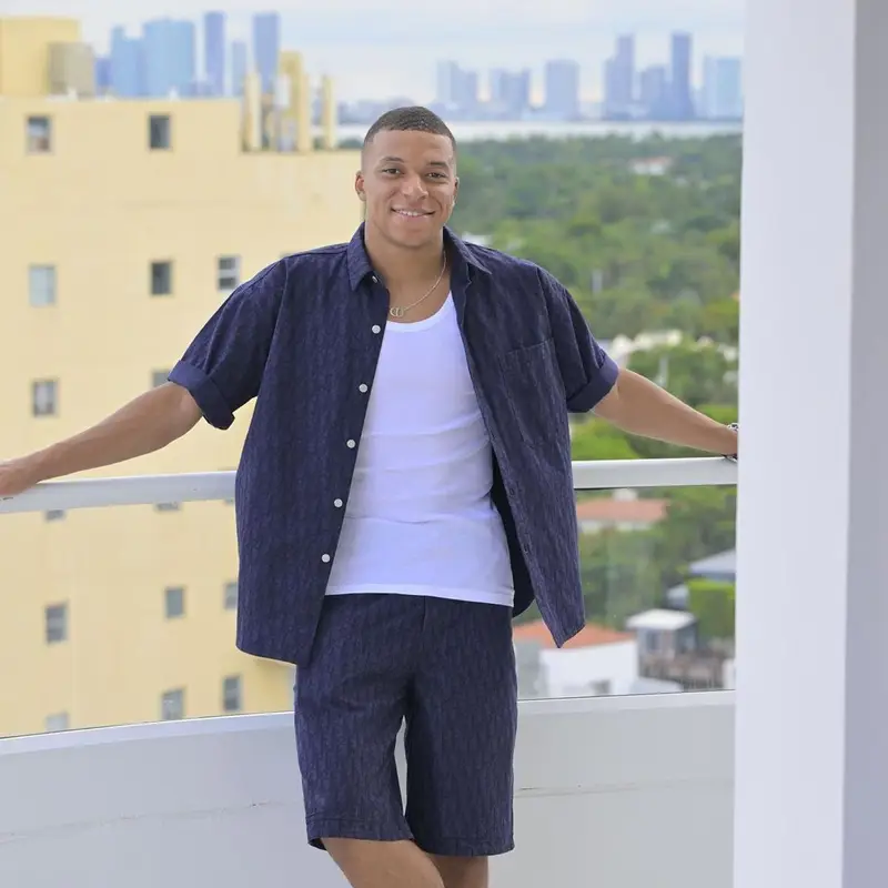 Kylian Mbappe outfit in Nike and Dior, 2023