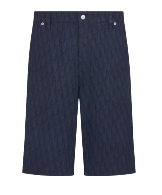 Dior Navy Oblique Carpenter Shorts $1400
