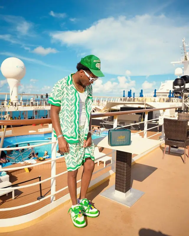 ThatBoyFunny outfit in Casablanca and Louis Vuitton, 2023