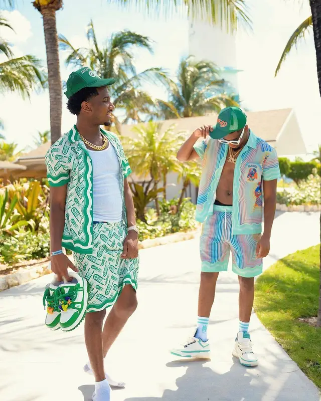 ThatBoyFunny outfit in Casablanca and Louis Vuitton, 2023