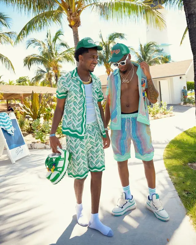 ThatBoyFunny outfit in Casablanca and Louis Vuitton, 2023