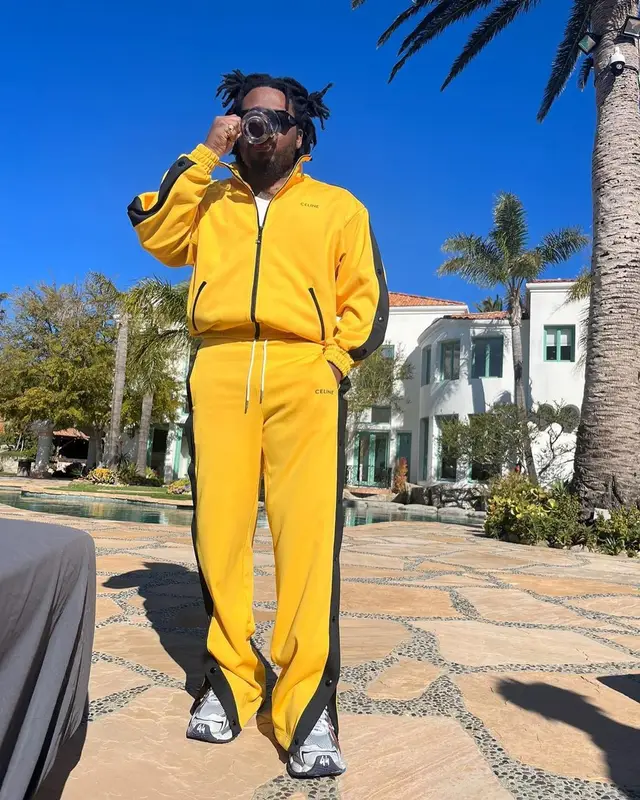 Olamide outfit in Celine and Balenciaga, 2023