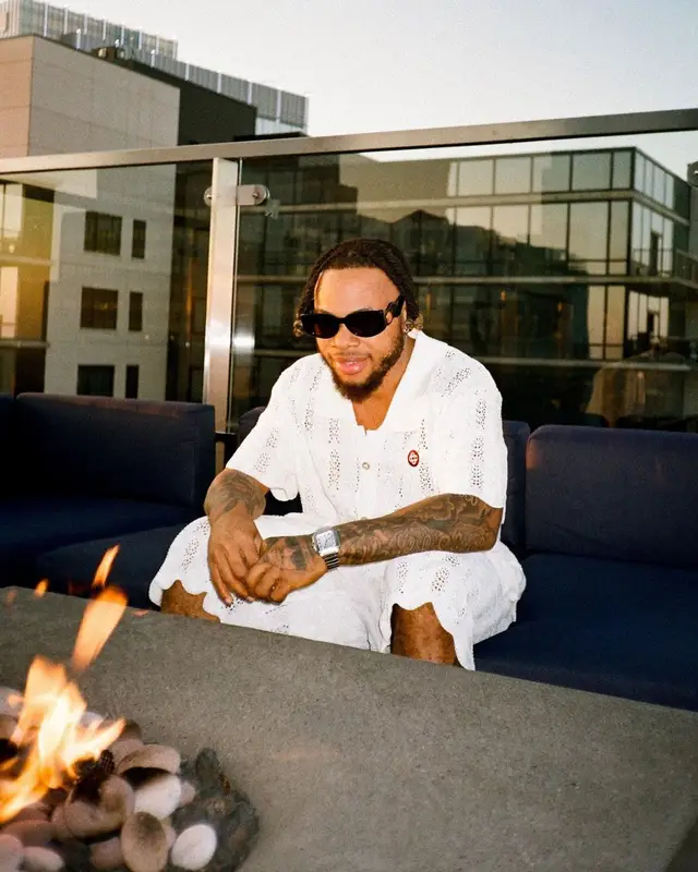 Poco Lee outfit in Casablanca and Skilla, 2023