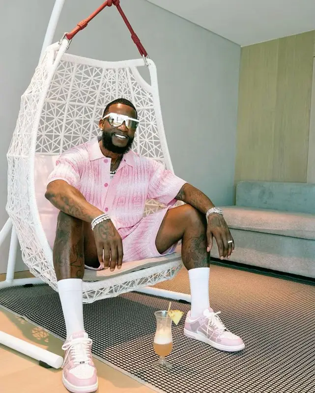 Gucci Mane outfit in GCDS, Amiri, and Maison Margiela, 2023