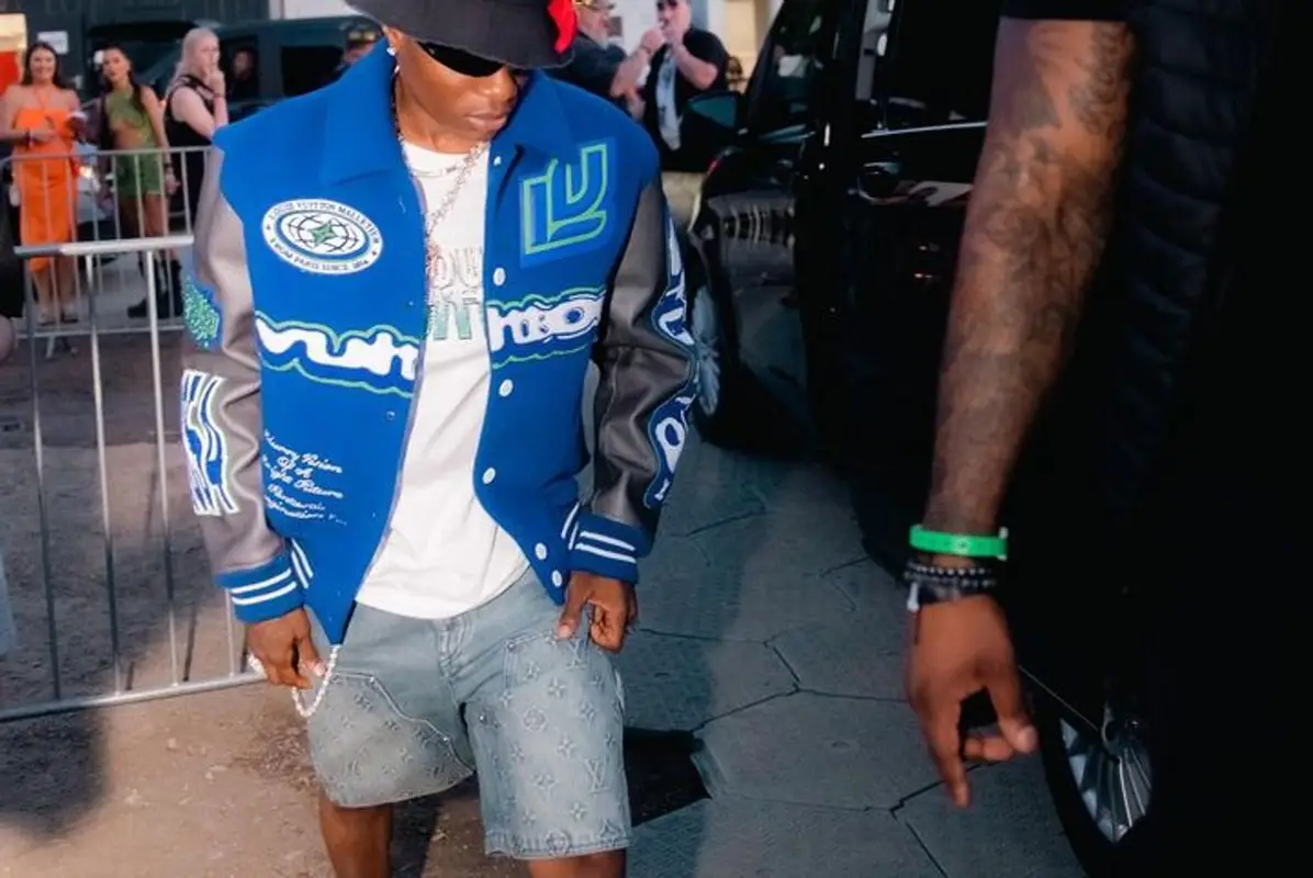 Wizkid outfit in Louis Vuitton, 2023