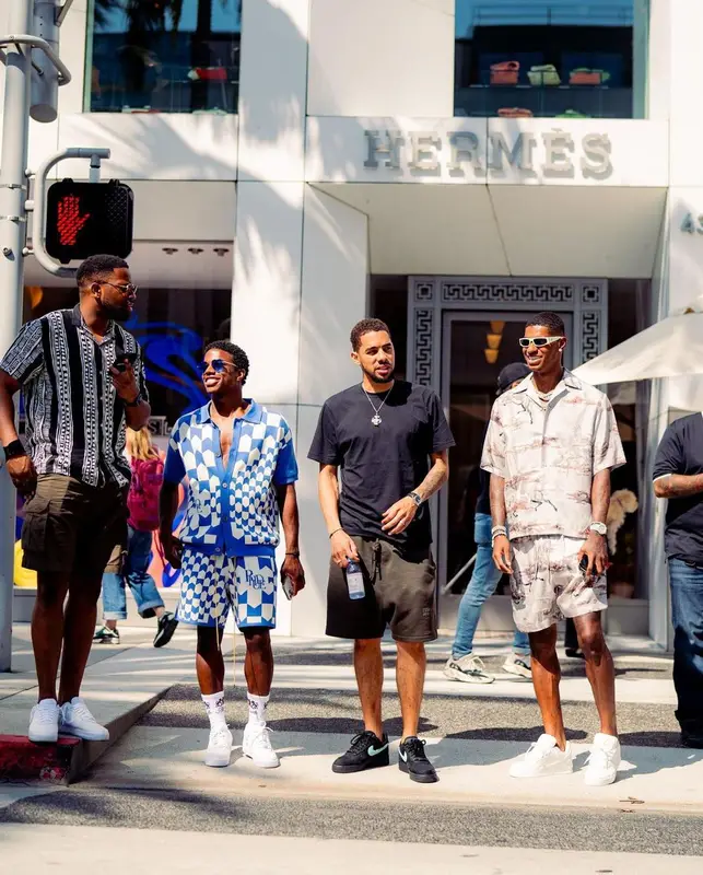 Marcus Rashford outfit in Amiri and Louis Vuitton, 2023