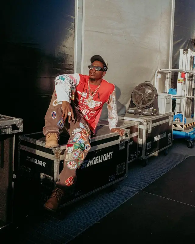 Joey Badass outfit in Better With Age and Timberland, 2023