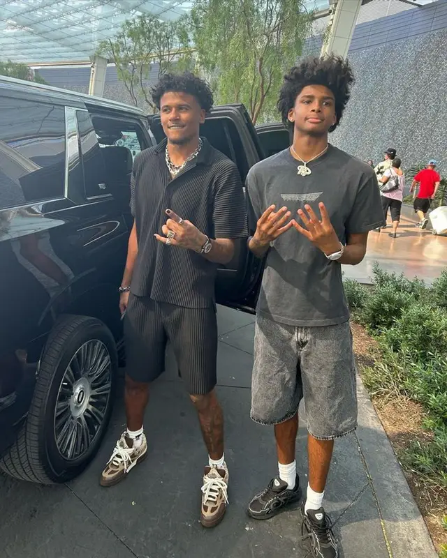 Jalen Green outfit in Issey Miyake and Louis Vuitton, 2023