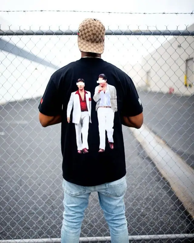 Benny The Butcher outfit in Benny The Butcher Merch, Amiri, and Gucci, 2023