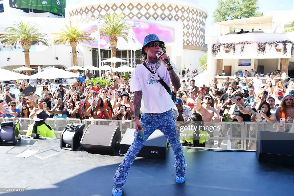 Swae Lee outfit in Guapi, Dior, and Louis Vuitton, 2023