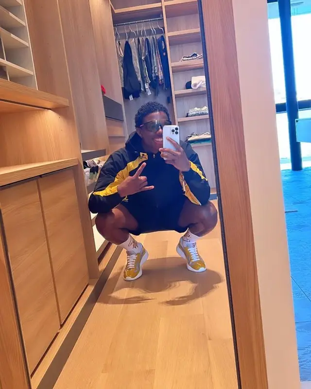 Tyrell Malacia outfit in Corteiz and Prada, 2023