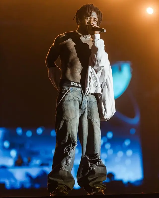 Lil Uzi Vert outfit in Balenciaga, 2023