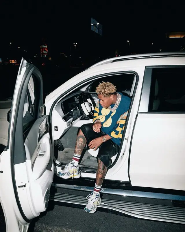 Devin Haney outfit in Kapital, Balenciaga, and Chrome Hearts, 2023