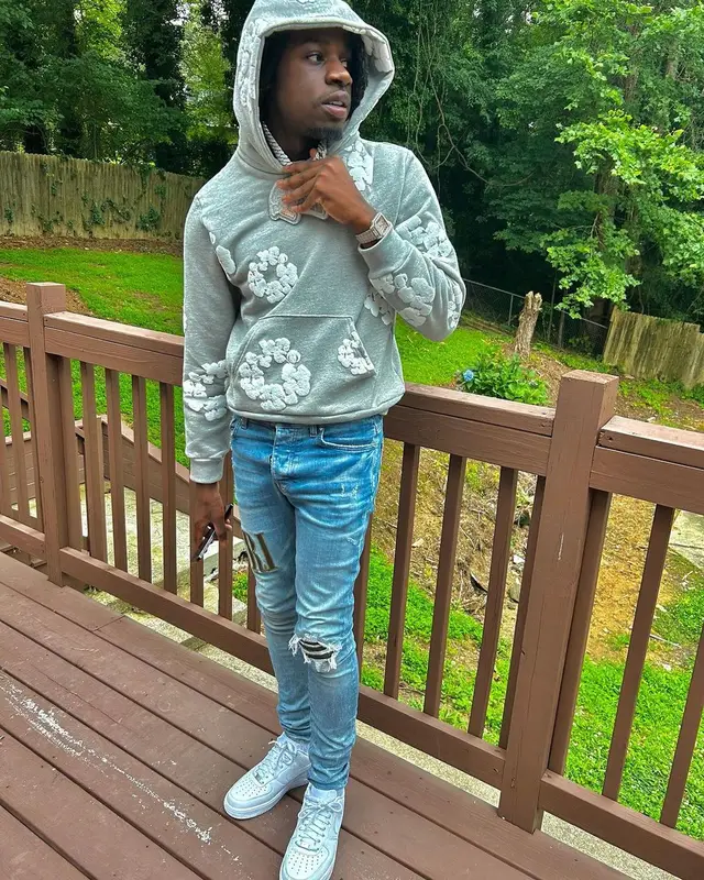 SleazyWorld Go outfit in Denim Tears, Amiri, and Nike, 2023