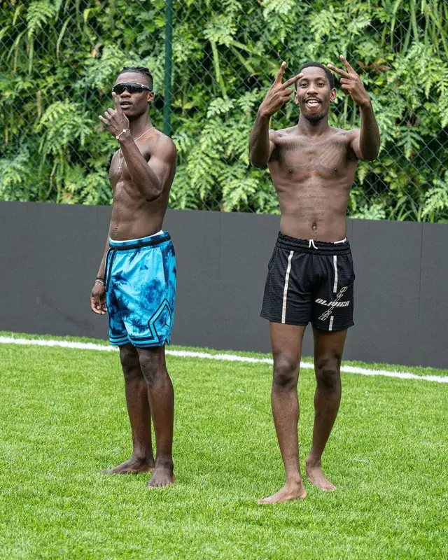 Eduardo Camavinga outfit in Jordan and Oakley, 2023