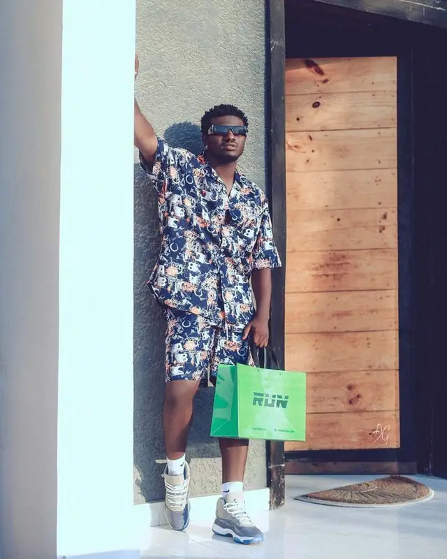 Abisi Emmanuel outfit in Jordan, Dolce & Gabbana, and Nike, 2022