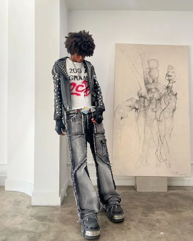 Trent Madison outfit in Givenchy, Balenciaga, and Crocs, 2023