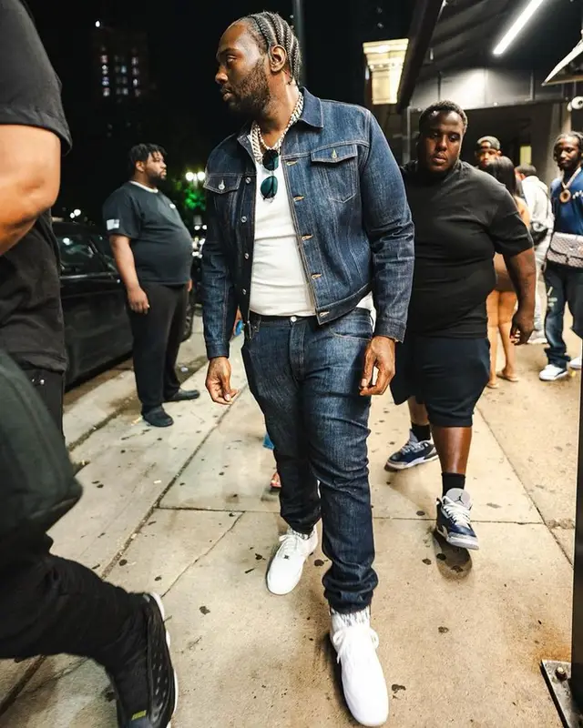 Peezy outfit in Dior and Nike, 2023
