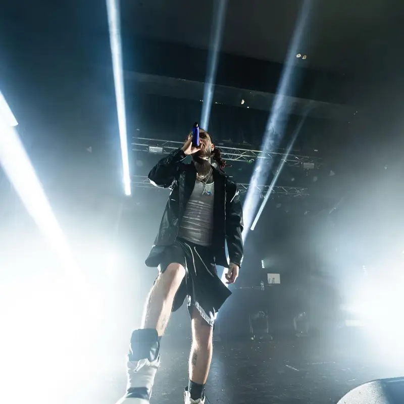 Lil Skies outfit in Bomber Clothing and Rick Owens, 2023