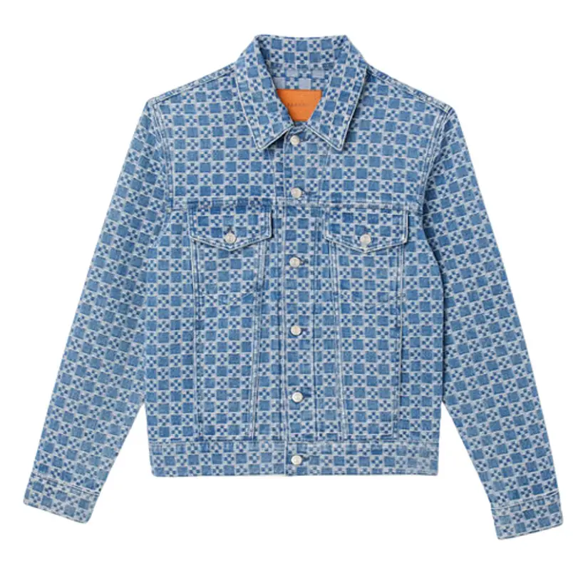 Sandro Square Cross Denim Jacket $420