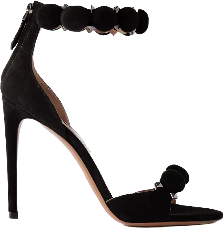 Alaïa La Bombe Studded Suede Sandals $1250