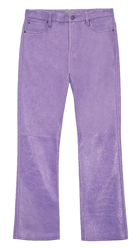 Guess Pink Cracked Leather Pants $690