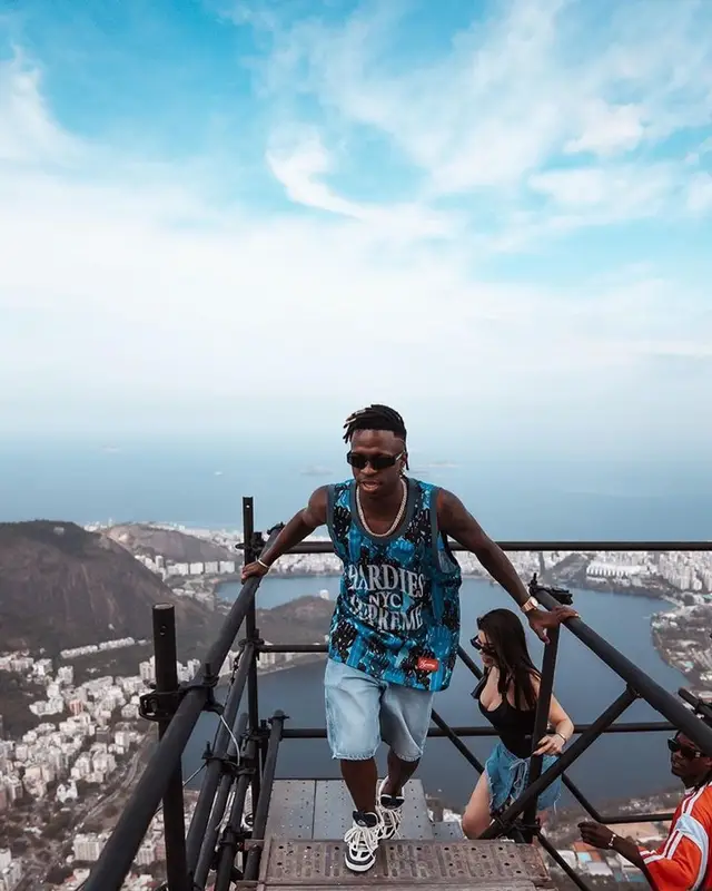 Vinicius Jr outfit in Supreme, Louis Vuitton, and Balenciaga, 2023