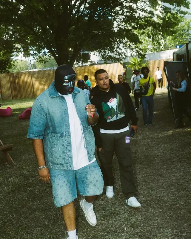 M Huncho outfit in Louis Vuitton, 2023