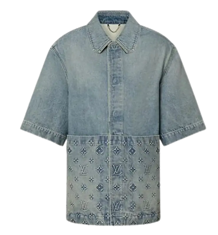Louis Vuitton Logo Denim Shirt $2530
