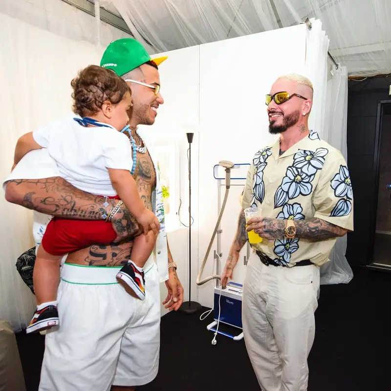 J Balvin outfit in Prada and Balenciaga, 2023