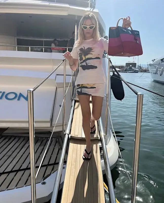 Morgan Stewart outfit in Christopher Esber, Bottega Veneta, and The Row, 2023