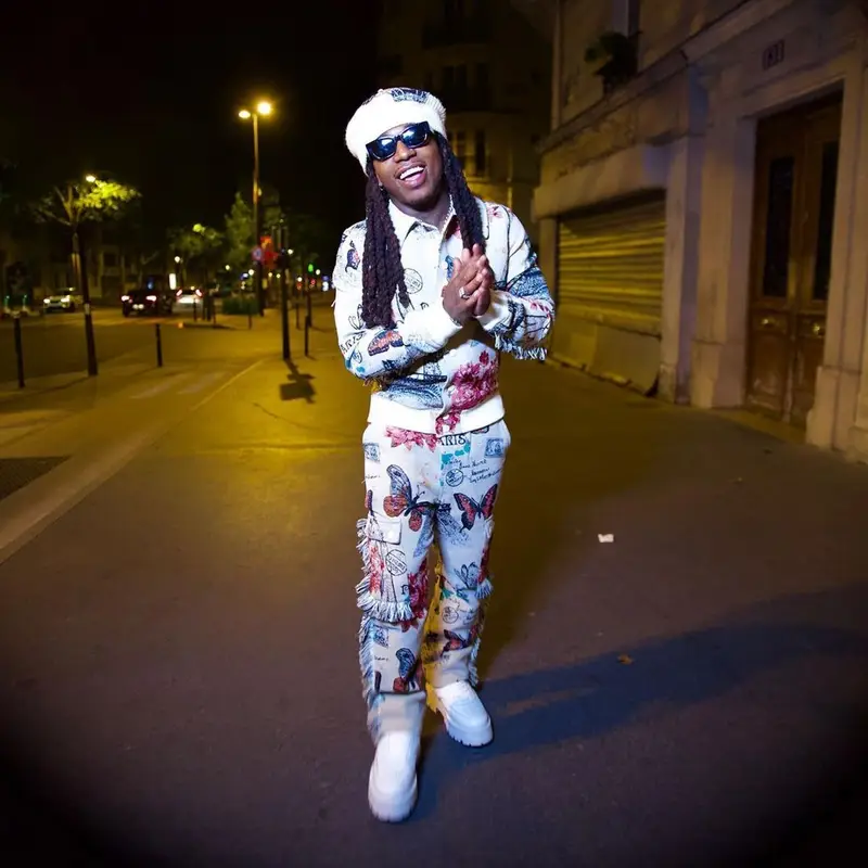 Jacquees outfit in Guapi and Celine, 2023