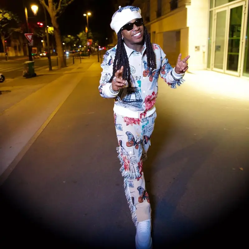 Jacquees outfit in Guapi and Celine, 2023