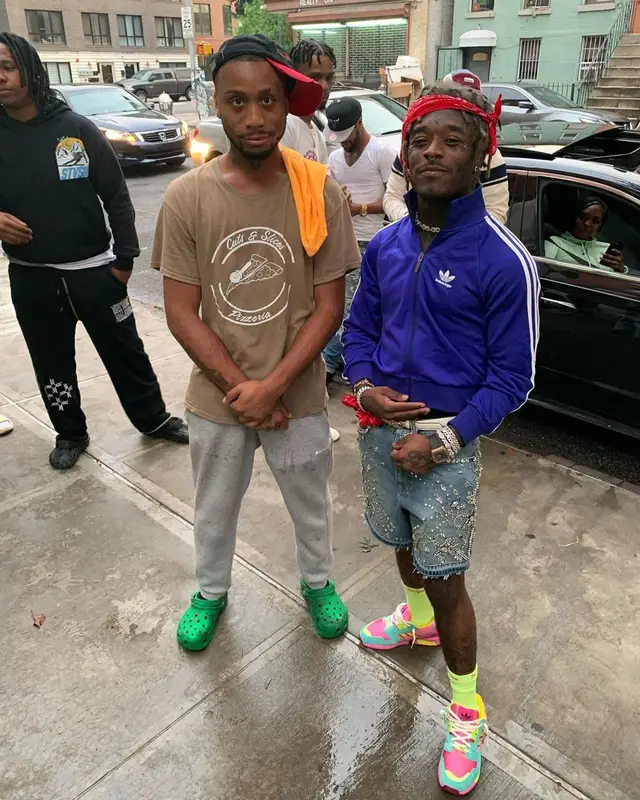 Lil Uzi Vert outfit in Adidas, Gucci, and Supreme, 2023